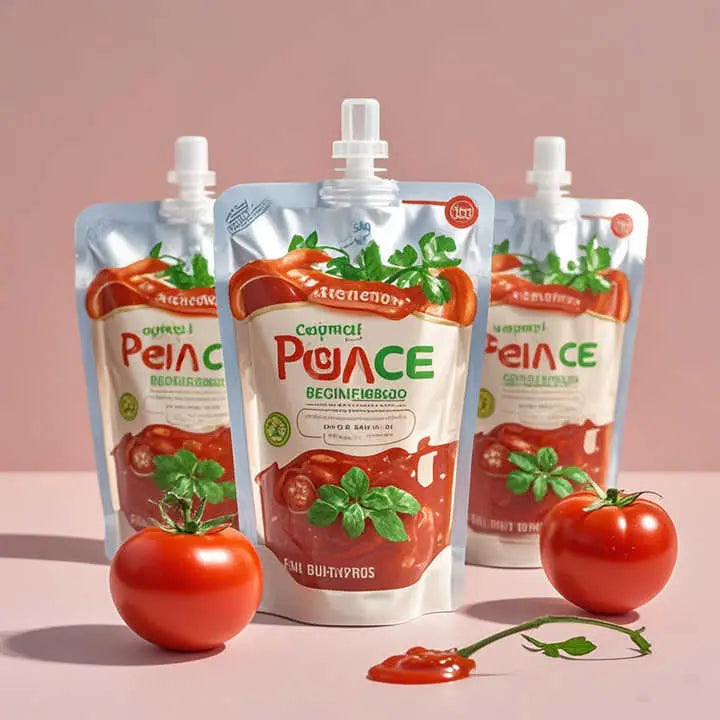 Custom Printed Spout Pouches for Ketchup