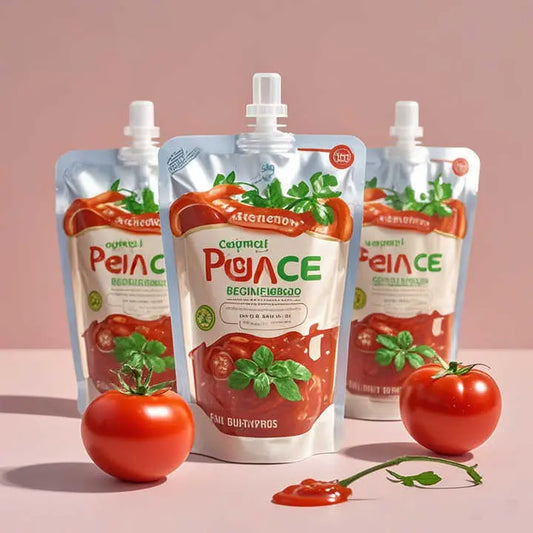 Custom Printed Spout Pouches for Ketchup