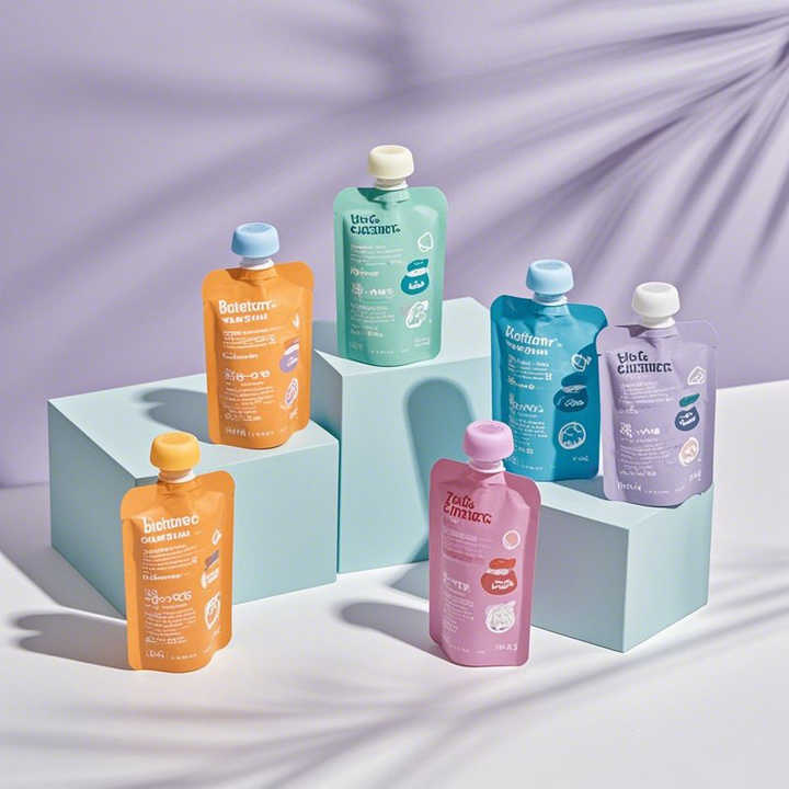 Anti-Choke Baby Food Spout Pouch  90g Organic Yogurt & Juice Packaging