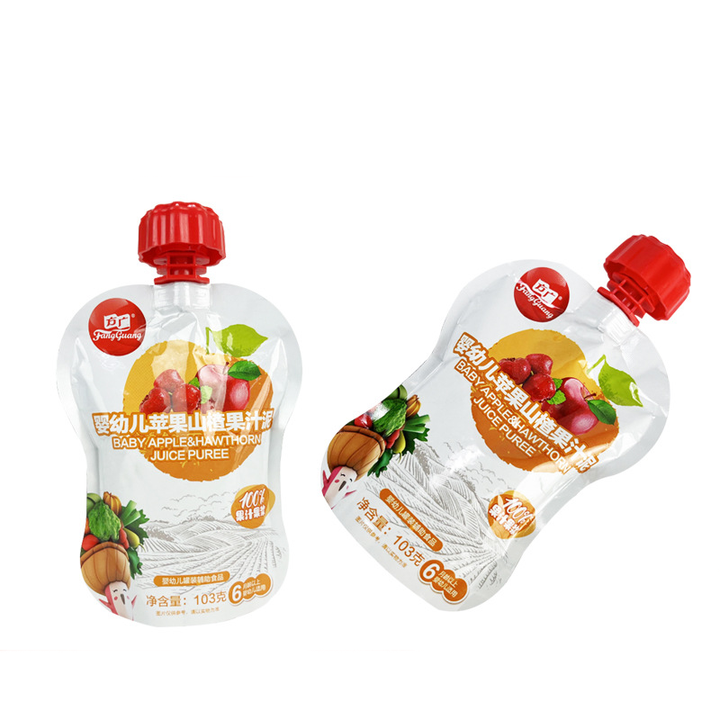 Anti-Choke Baby Food Spout Pouch  90g Organic Yogurt & Juice Packaging