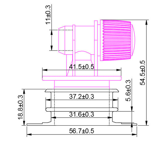 Blue twist valve tap for bag in box Package-1