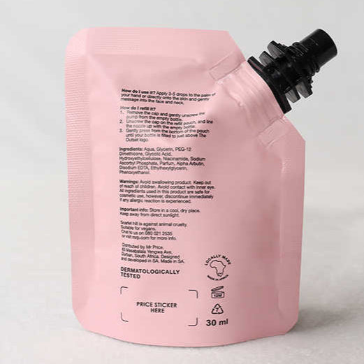 Custom Printed Cosmetic Spout Pouches | High-Quality Skincare Serum & Sample Packaging 02