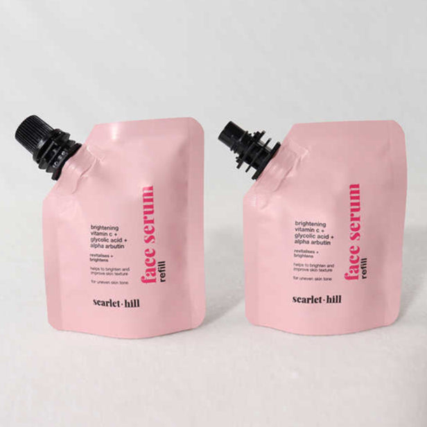 Custom Printed Cosmetic Spout Pouches | High-Quality Skincare Serum & Sample Packaging 03