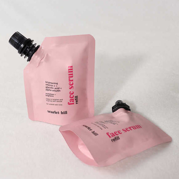 Custom Printed Cosmetic Spout Pouches | High-Quality Skincare Serum & Sample Packaging 04