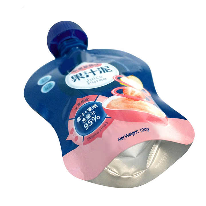 Anti-Choke Baby Food Spout Pouch  90g Organic Yogurt & Juice Packaging