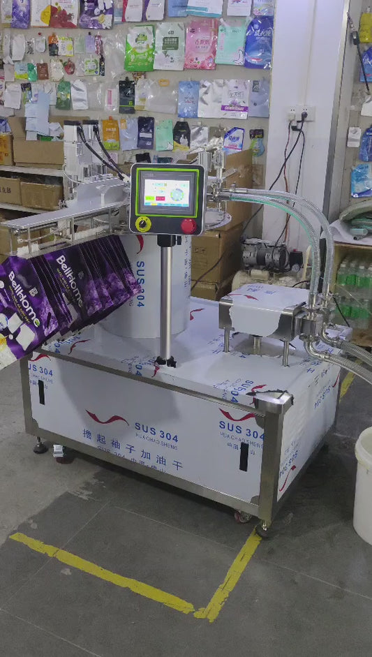 Spout Pouch Filling and Capping Machine