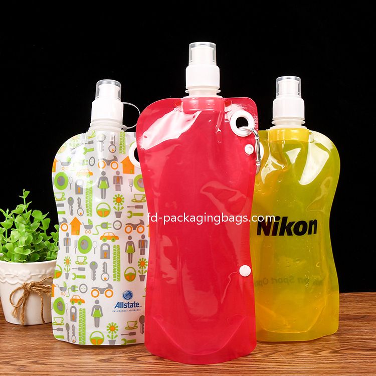 Spout pouch heavy - duty hand - held leak - proof and sealable beverage bag, 8.4oz for frozen juice beverage bottles - baginbox - packaging