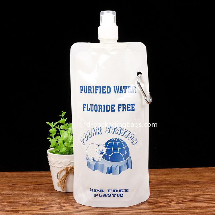 Spout pouch Plastic Liquor Pouches Drinking Flasks, Reusable Liquid Spout Bags - baginbox - packaging