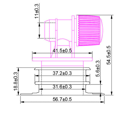 Blue twist valve tap for bag in box Package-1