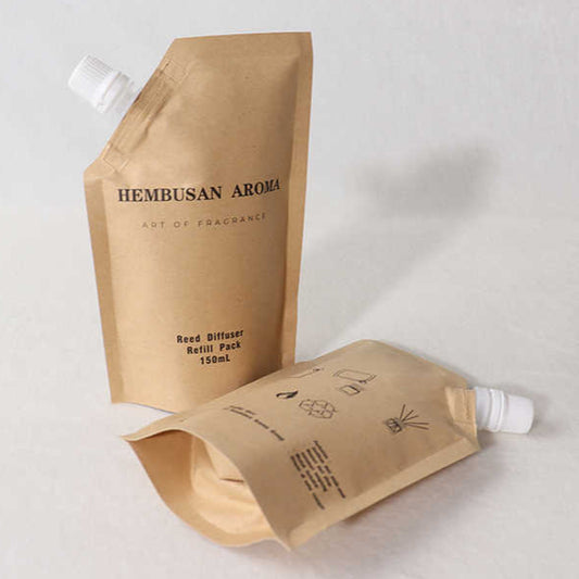 Custom Printed Spout Pouches | Resealable Matte Sauce Packaging 01